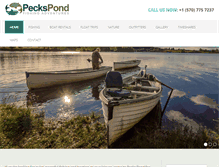 Tablet Screenshot of peckspond.com